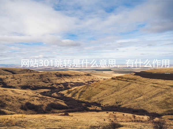 網(wǎng)站301跳轉(zhuǎn)是什么意思，有什么作用？